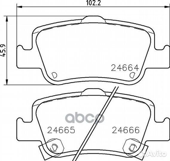 Колодки тормозные дисковые зад NP1114 nissh