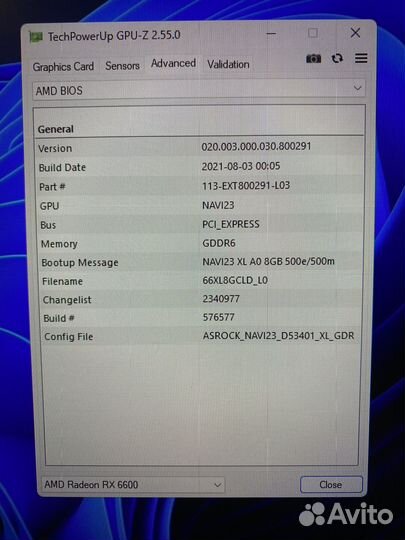 Видеокарта AMD radeon 6600 CLD 8GB