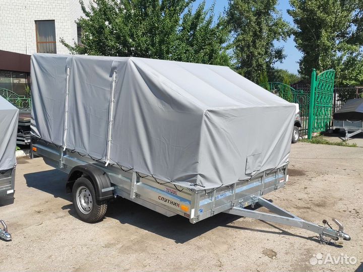 Прицеп для перевозки двух снегоходов