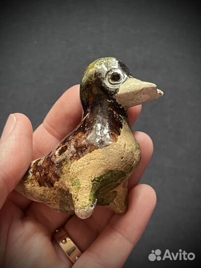 Антикварная глиняная свистулька