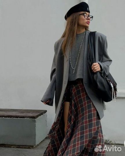 Юбка килт в клетку