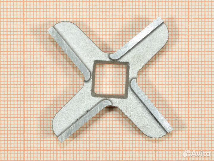 Нож для мясорубки Moulinex, Redmond, четырехгранни