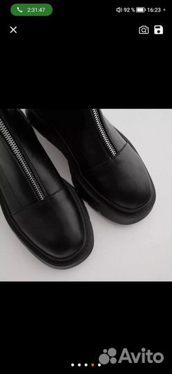 Ботинки женские кожаные