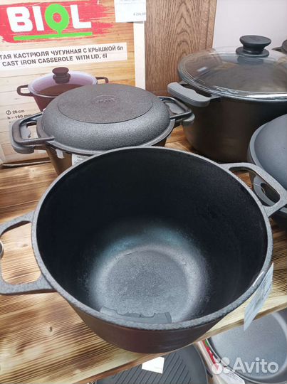 Кастрюля чугунная 4л