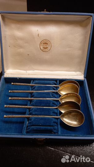 Набор серебряных ложек 875 пр