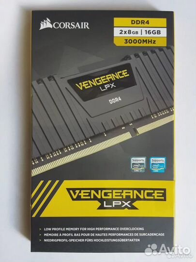 Corsair Vengeance LPX CMK16GX4M2B3000C15 DDR4 16гб