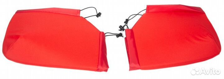 Муфты утепленные на руль, универсальные (Красный)