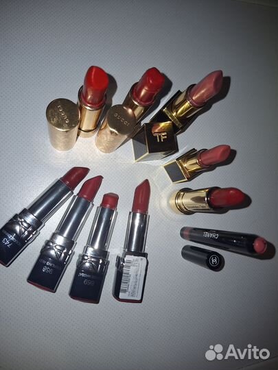 Помады dior, Tom Ford, Chanel, sisley, gucci