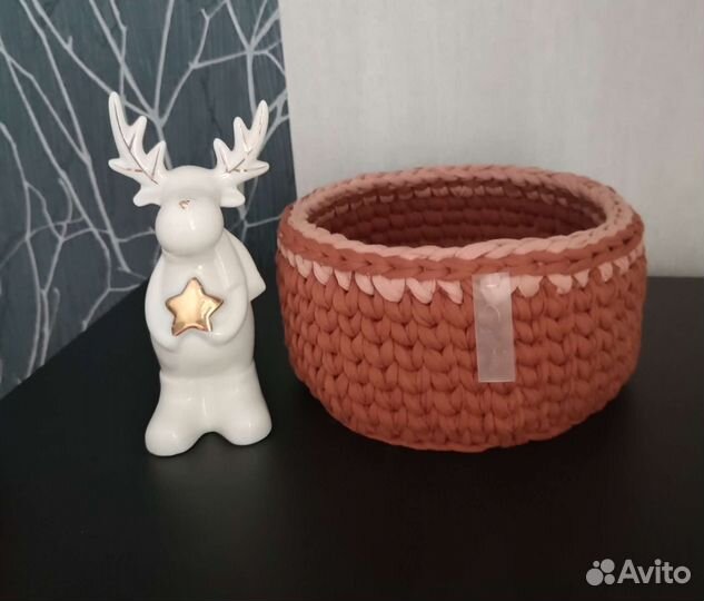 Вязанные корзины