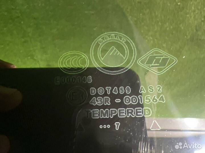 Стекло двери заднее левое Geely Mk седан 1.5 2012