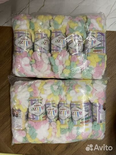 Пряжа Alize puffy color