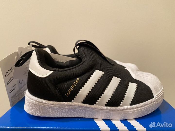 Слипоны детские Adidas superstar 23 Оригинал