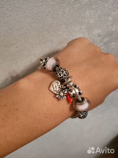 Pandora браслет серебро