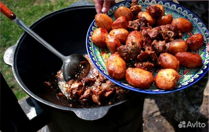 Казан чугунный узбекский 10л