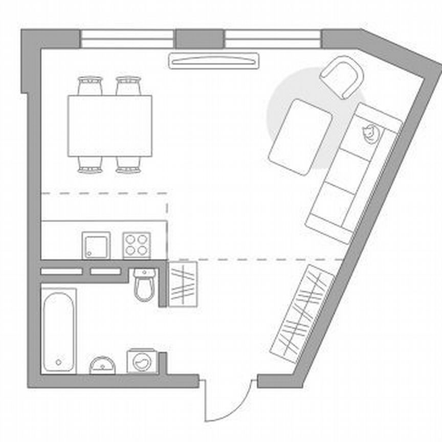 1-к. квартира, 31,5 м², 5/6 эт.