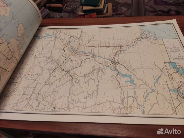 Атлас железных дорог номерной СССР транспорт 1975