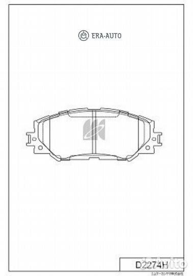Kashiyama D2274H Колодки торм.пер