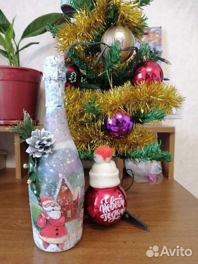 Декорирование бутылок и ваз