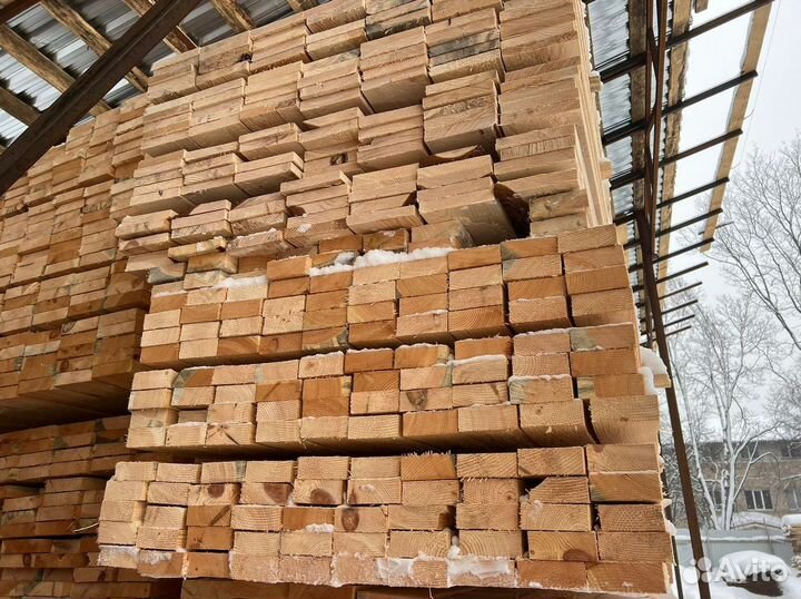 Доска обрезная 40х100х6000мм от производителя