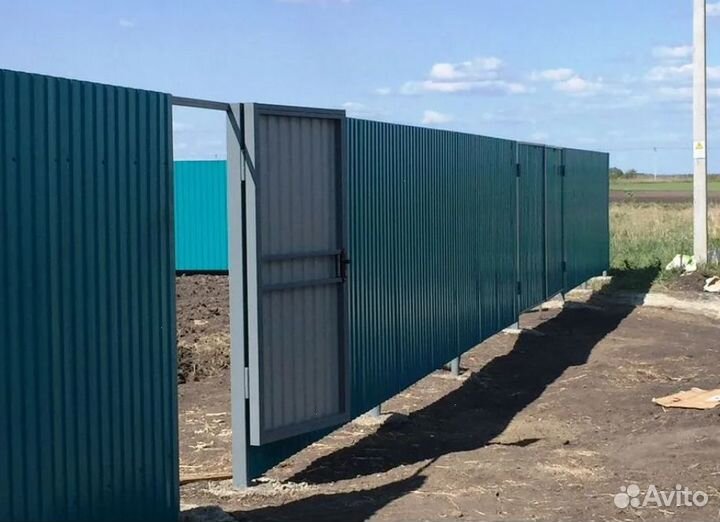 Забор металлический профессионально под ключ