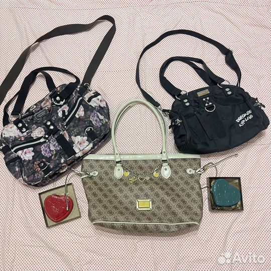 Винтажные сумки y2k catwalk ggl guess