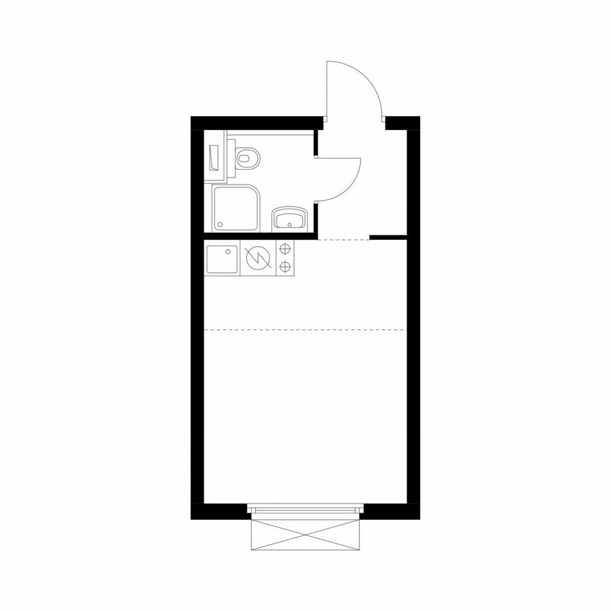 Квартира-студия, 20 м², 33/33 эт.