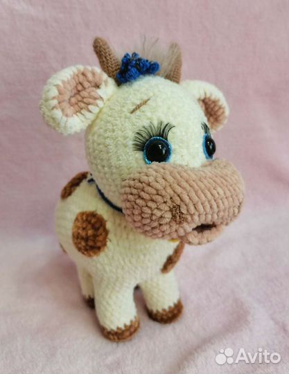 Игрушка бычок ручной работы (26-27см)