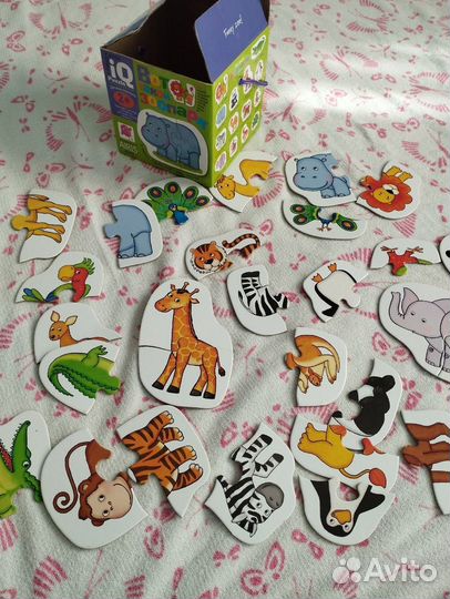 Детские развивающие игрушки деревянные пазлы