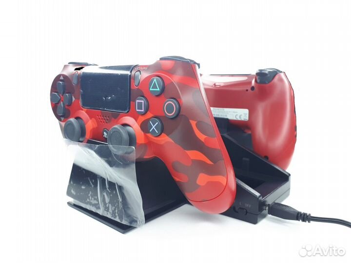 Подставка с охлаждением+зарядка геймпадов для PS4