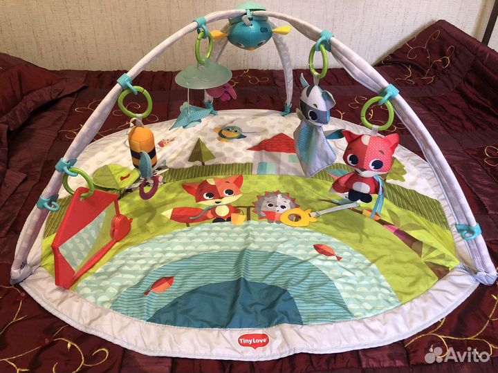 Развивающий коврик tiny love солнечная полянка