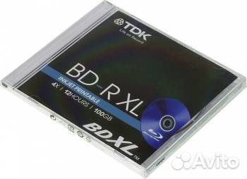 Диски TDK BD-R XL 100Gb 4x Printable jewel case