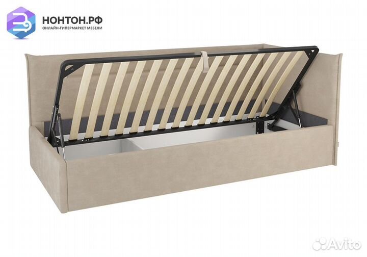 Кровать Альба 0.9 м капучино