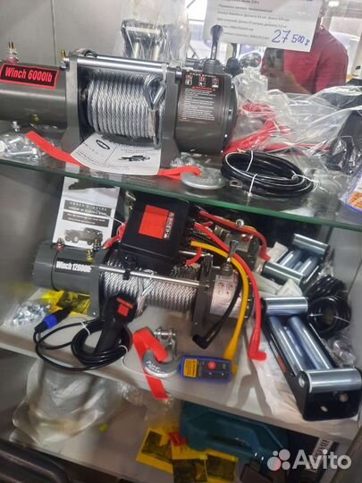 Лебедка. 12v. Winch 12000LB. на 5,5 тонн. Новые