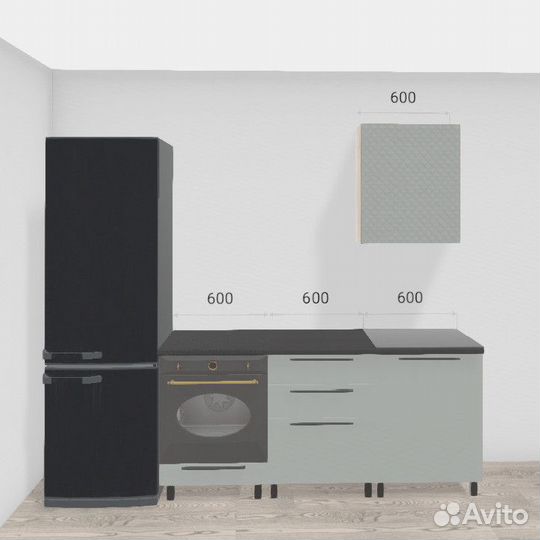 Кухня 180 см мдф в наличии