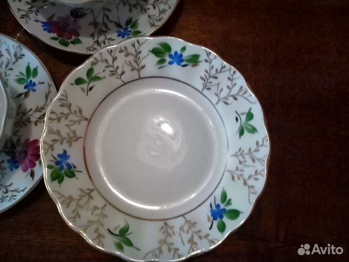 Чайный сервиз золотые травки лфз