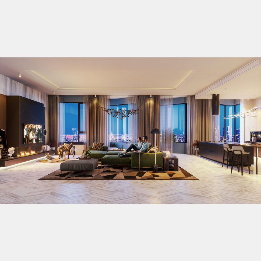 2-к. квартира, 67,1 м², 12/28 эт.