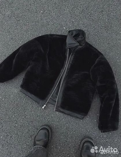 Кожаная куртка Balenciaga type