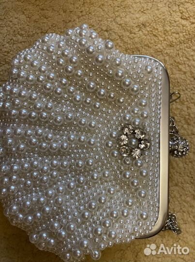 Сумка клатч белая