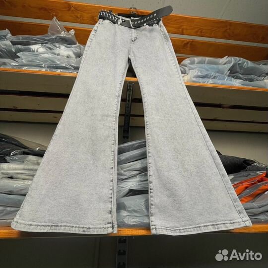 Джинсы клеш Rick Owens Rebel Flare