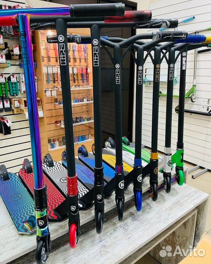 Трюковый самокат. Городской самокат. Детский