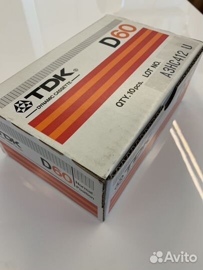 Аудиокассеты TDK D 60. блок. japan. 1982 год