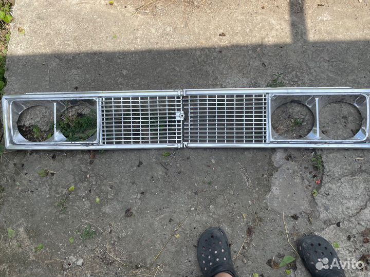 Решетка радиатора хром пластик ваз 2106