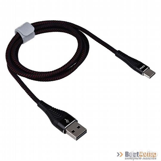 Кабель TFN USB Type-C - USB, 1 метр, черный (TFN-cfzusbcusb1MBK)