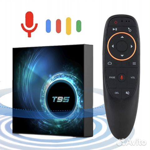 Смарт тв бокс 4GB + 64GB T95 Android Wi-Fi Voice