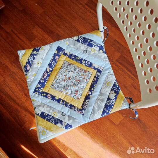 Подушка- сидушка для стула пэчворк новая