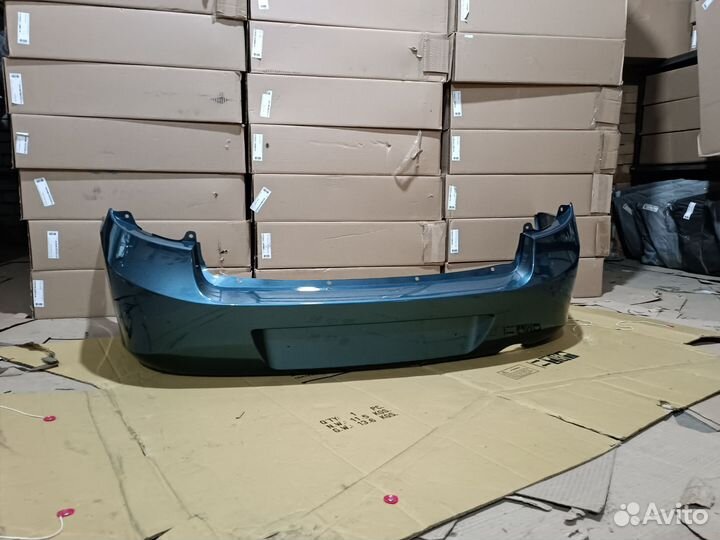 Бампер задний Лада гранта цвет серо - синий 497