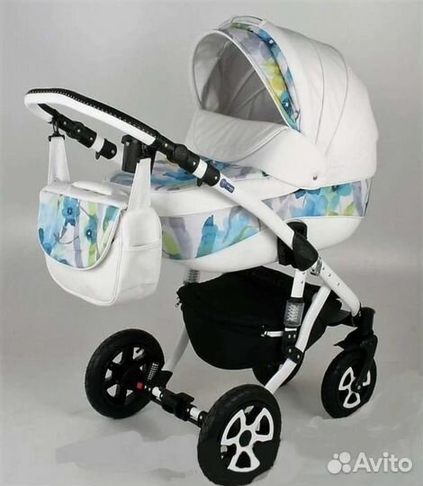 Коляска 2 в 1 adamex экокожа