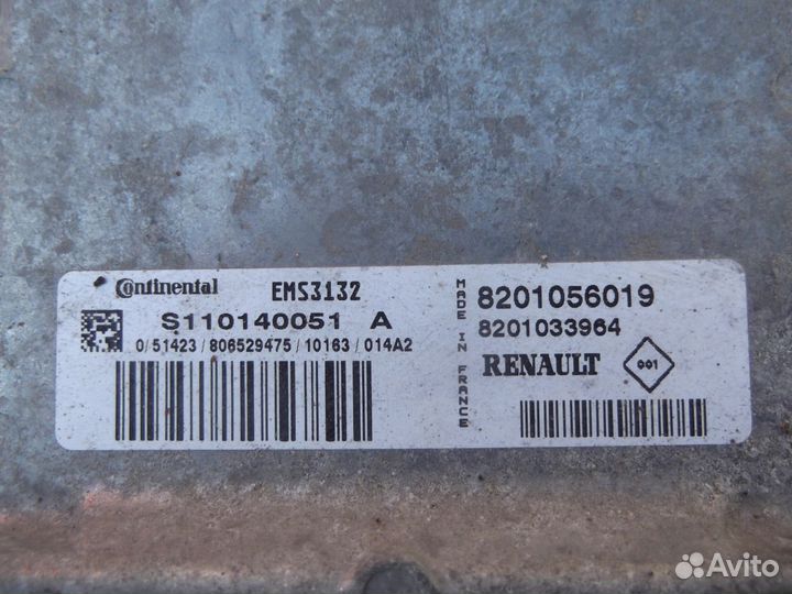 Эбу Renault Sandero 1.6 16V 09-14