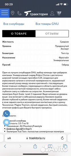 Сноуборд GNU Riders Choice