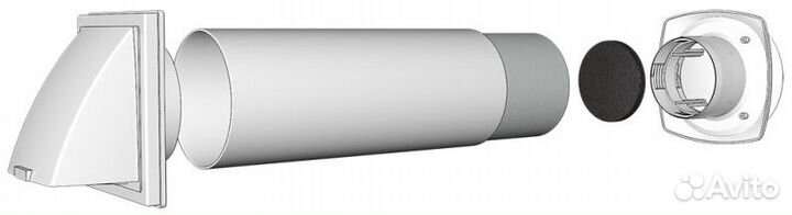 Приточный вентиляционный клапан кив-125кп-02 d125